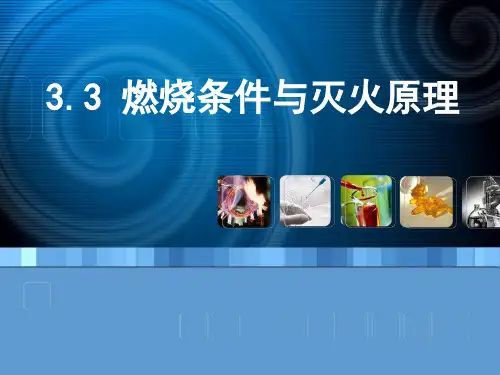 初中化学燃烧条件与灭火原理