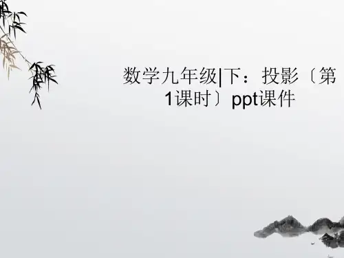 《投影》PPT课件 (公开课获奖)2022年沪科版 (8)