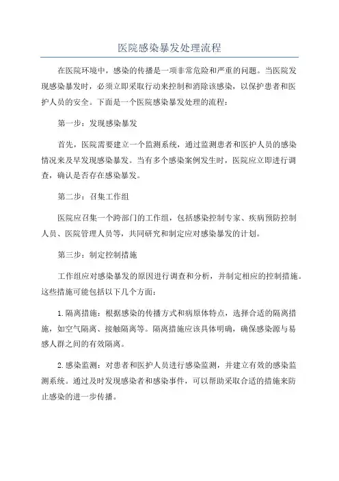 医院感染暴发处理流程