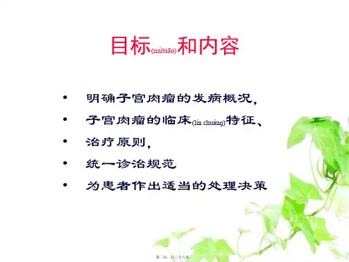 202X年子宫肉瘤诊疗指南