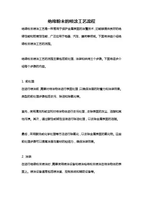 绝缘粉末的喷涂工艺流程