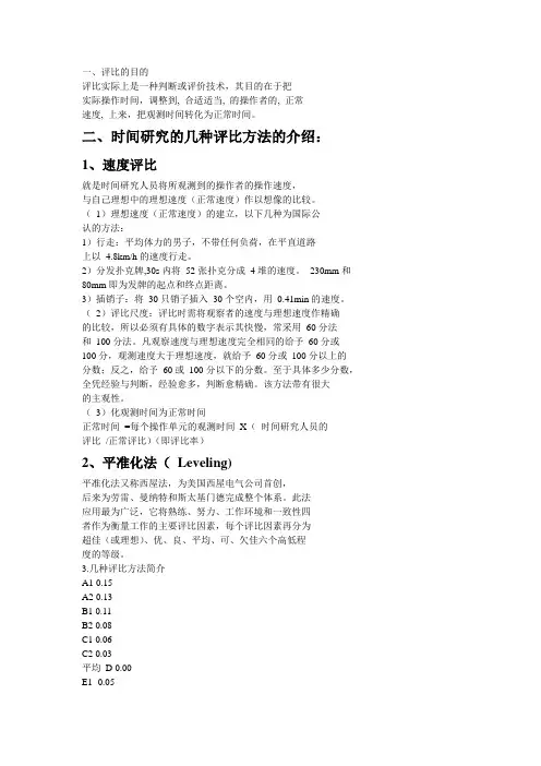 评比方法