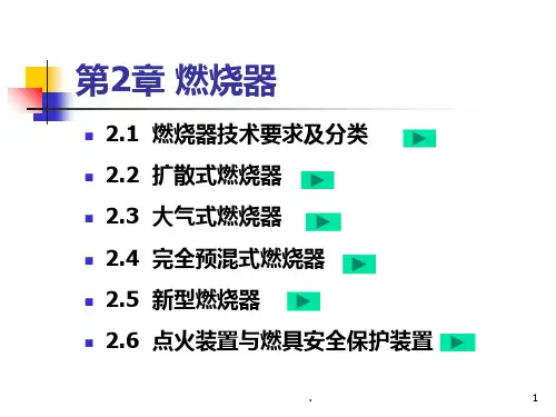 燃气燃烧器理论PPT课件