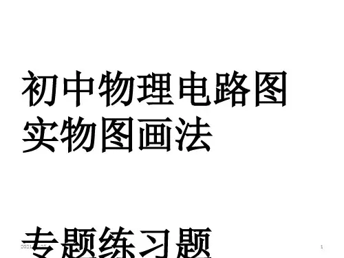 初中物理电路图实物图画法专题练习题(含答案)