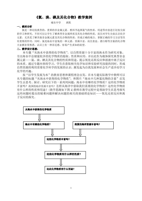 《氯、溴、碘及其化合物》教学案例20060917114126105