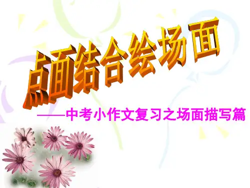 场面描写(公开课)资料