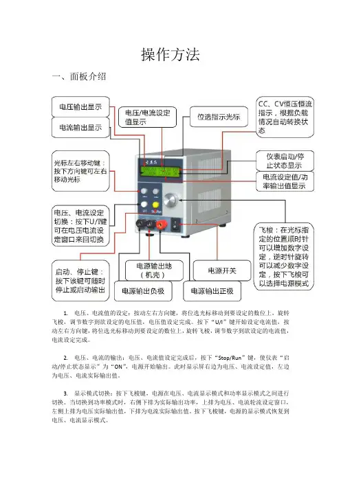 抑制器可调电源操作方法