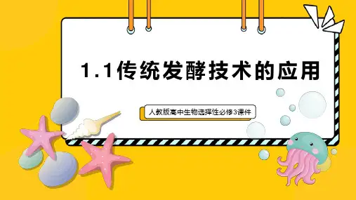 【生物】传统发酵技术的应用 2023-2024学年高二下学期生物人教版选择性必修三