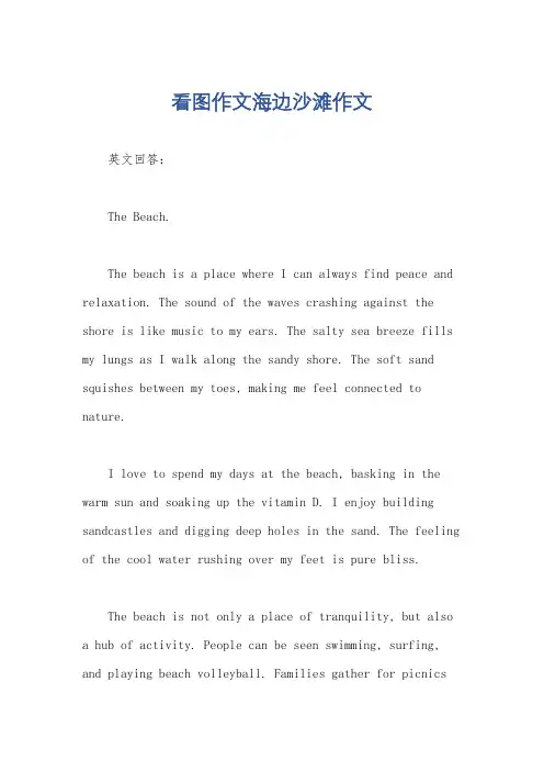 看图作文海边沙滩作文
