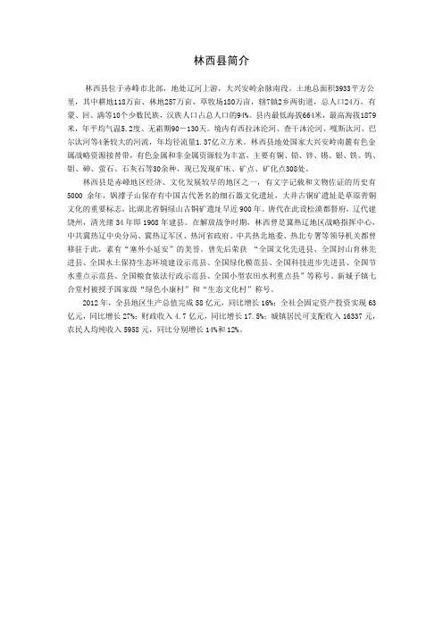 林西县简介