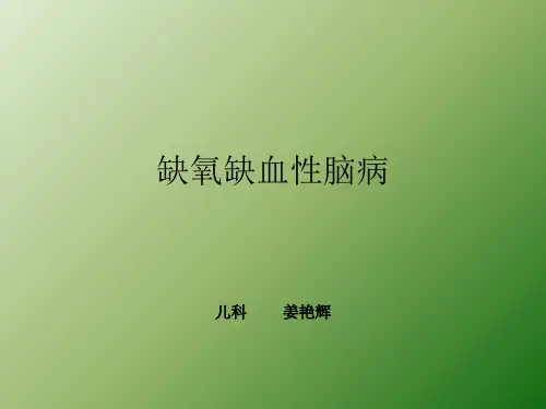 缺氧缺血性脑病ppt课件