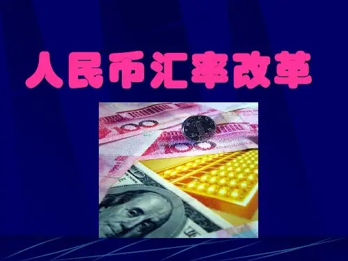 第五章 人民币汇率改革PPT课件