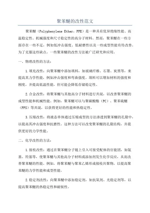 聚苯醚的改性范文