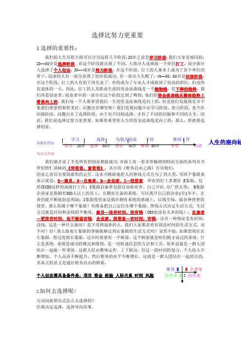 选择比努力更重要