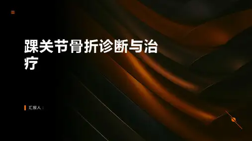 踝关节骨折诊断与治疗PPT