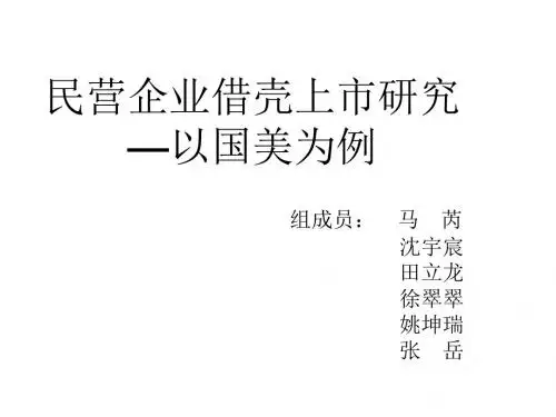 借壳上市以国美为例 26页PPT文档