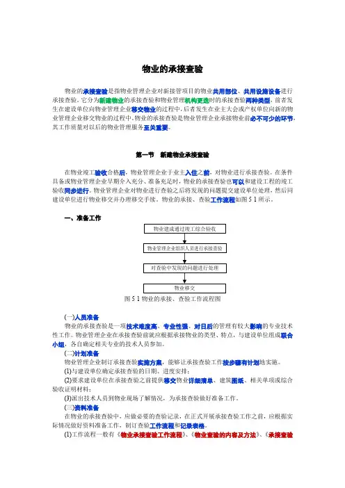 物业的承接查验