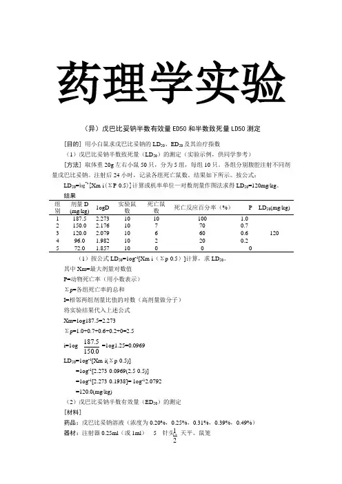 药理学实验