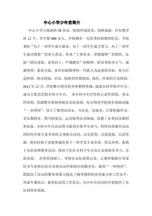 少年宫简介