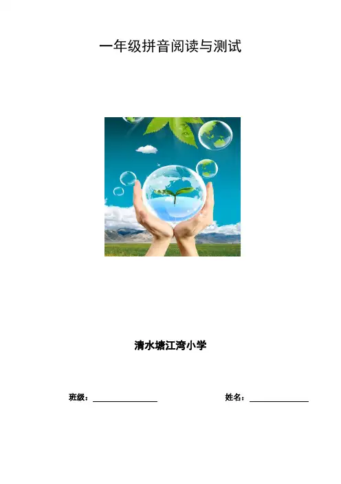 拼音过关测试(A4打印版)(1)