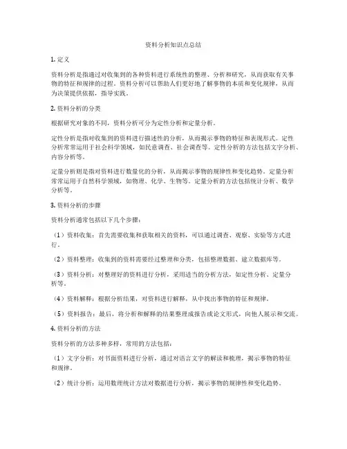 资料分析知识点总结