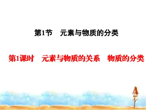 【鲁科版】高中化学必修1 第2章第1节 元素与物质的分类(第1课时) 课件(46张)