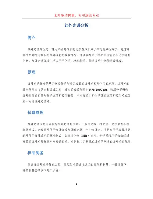 红外光谱分析