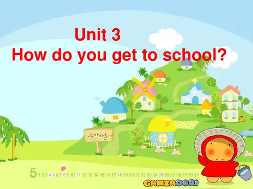人教版七年级英语下册Unit 3 How do you get to school(Section 