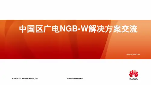 中国区广电NGB-W解决方案交流简版