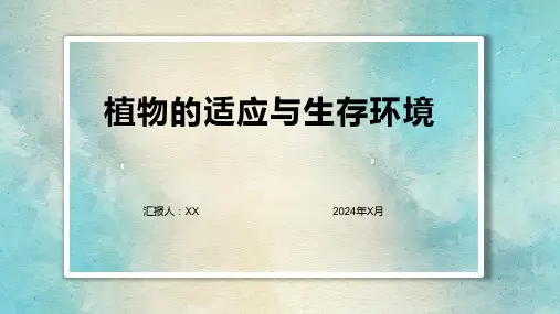 植物的适应与生存环境