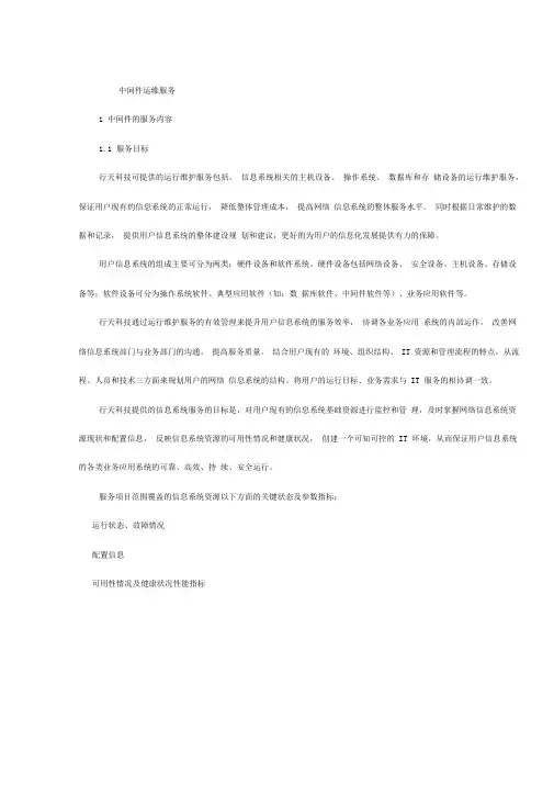 中间件运维服务