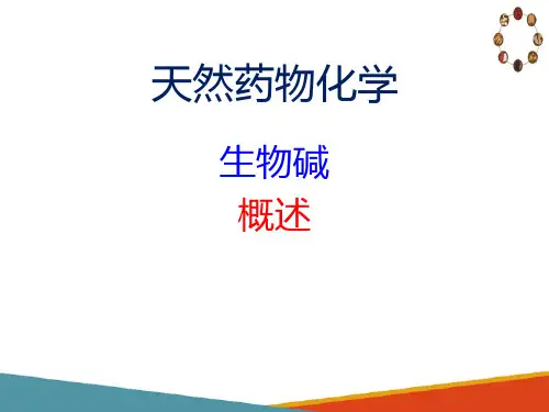 生物碱(天然药物化学课件)