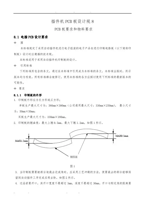 插件机PCB板设计规范标准
