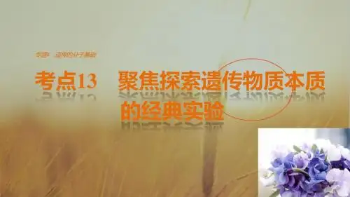 2017版考前三个月江苏专版高考生物专题课件 知识篇：