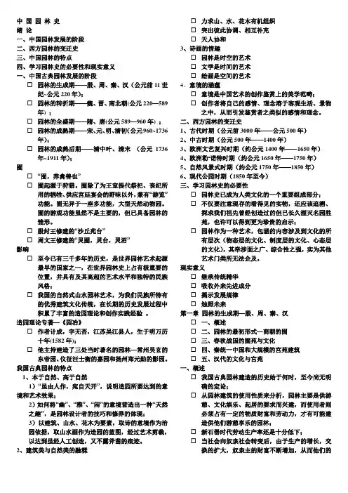 中 国 园 林 史