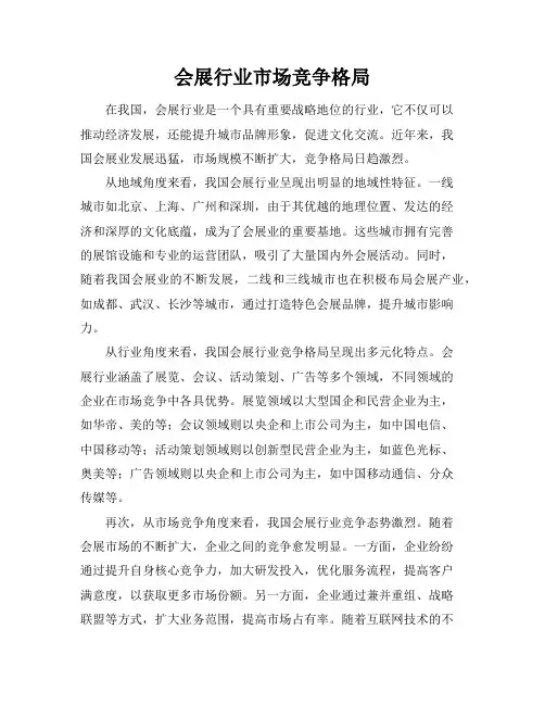 会展行业市场竞争格局