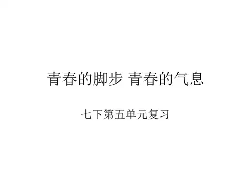 七年级政治青春的脚步青春的气息