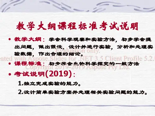 高中生物实验专题复习36页PPT