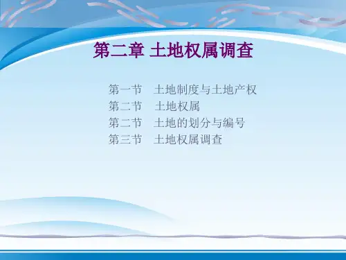 关于土地权属的调查(ppt 23页)