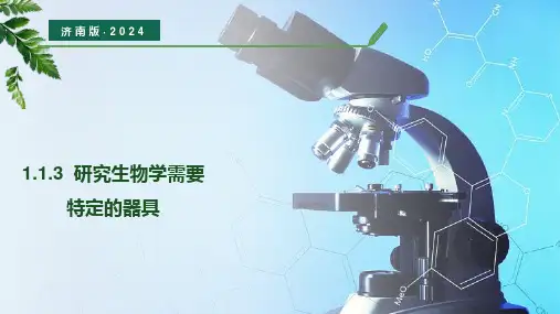 1.1.3 研究生物学需要特定的器具(课件)(济南版2024)七年级生物上册(济南版2024)