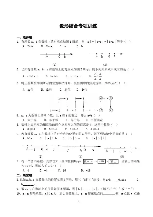 数形结合专项训练(含答案)-
