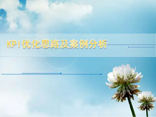 网络关键性能指标KPI优化思路及案例分析精品PPT课件