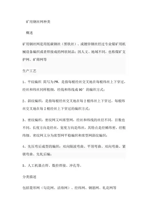 矿用钢丝网种类