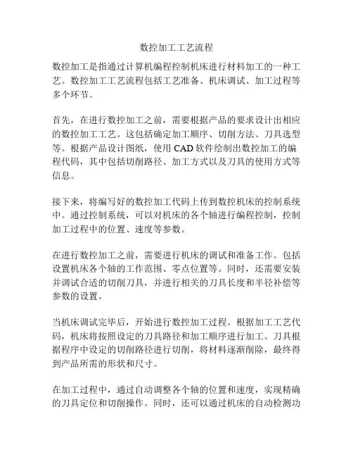 数控加工工艺流程