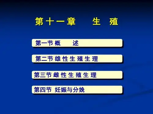 [理学]普通全日制大学本科生物类基础课程【动物生理学】课件第十二章 生殖