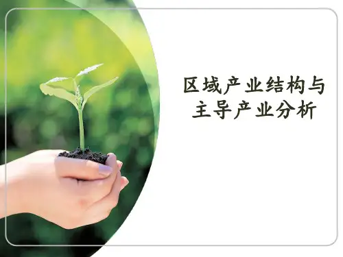 区域研究与区域规划：区域产业结构与主导产业分析
