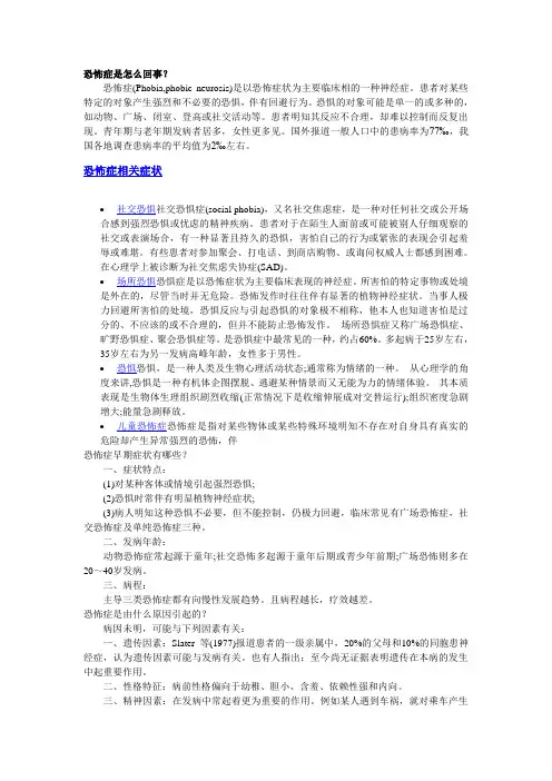 恐怖症