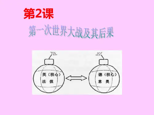 精编川教版九年级历史下册第2课 第一次世界大战及其后果 优质课件 (共22张PPT)
