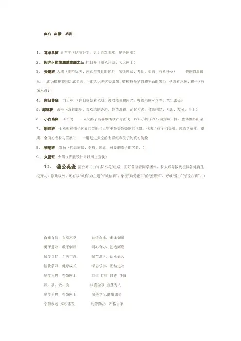班名