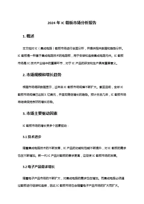 2024年IC载板市场分析报告